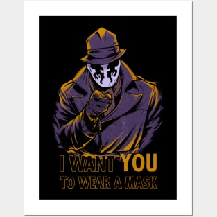 I Want YOU to Wear a Mask Posters and Art